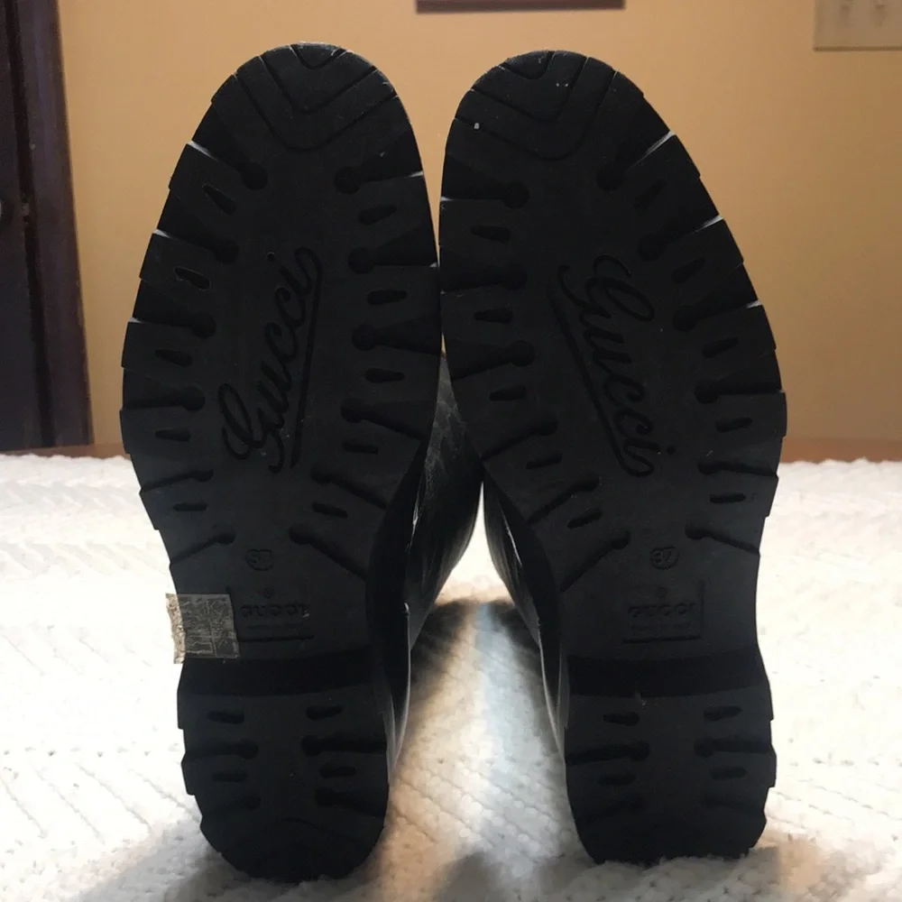 Black Rubber Gucci Boots - Picture 8 of 12